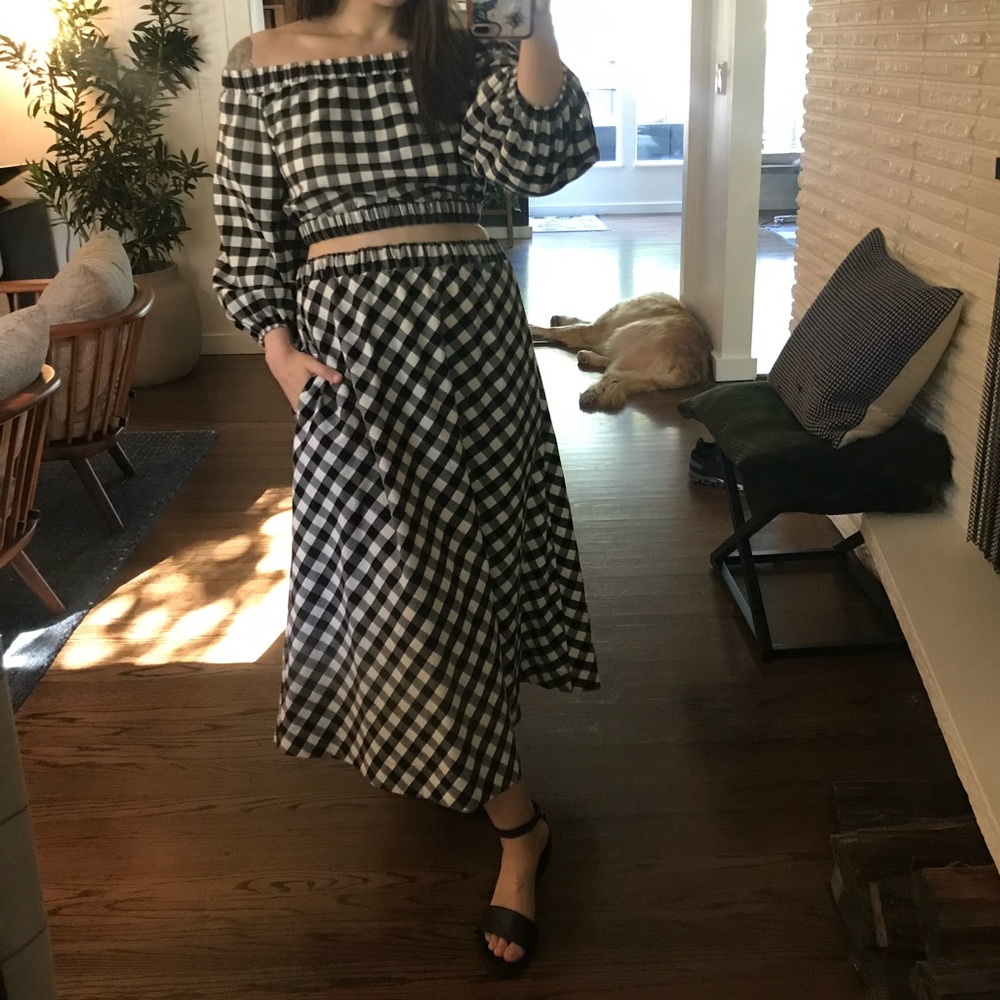 Anthropologie Maeve Set - Off shoulder top with matching skirt
